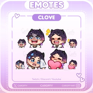 Cute Valorant Clove Emotes | Twitch, Discord, Youtube