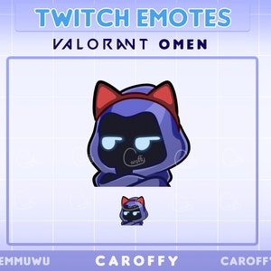 Cute Valorant Omen Emote | Pout | Twitch, Discord, Youtube