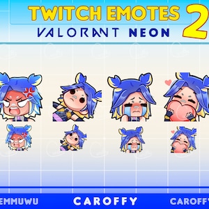 Cute Valorant Valorant Emotes / Set 2 / Twitch, Discord, Youtube