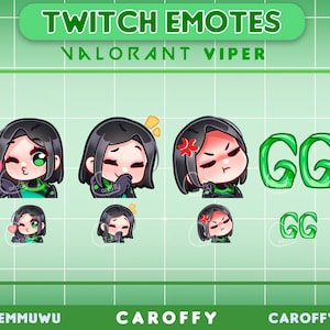 Cute Valorant Viper Emotes | Twitch, Discord, Youtube