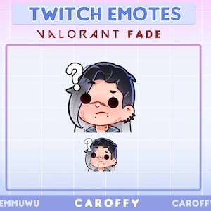 Cute Valorant Fade Emote | Huh? | Twitch, Discord, Youtube