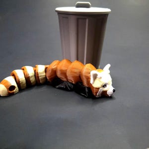 Cute Flexi Keychain Fidget Trash Pet Flexi Articulated 3d Printed  Pocket Animal