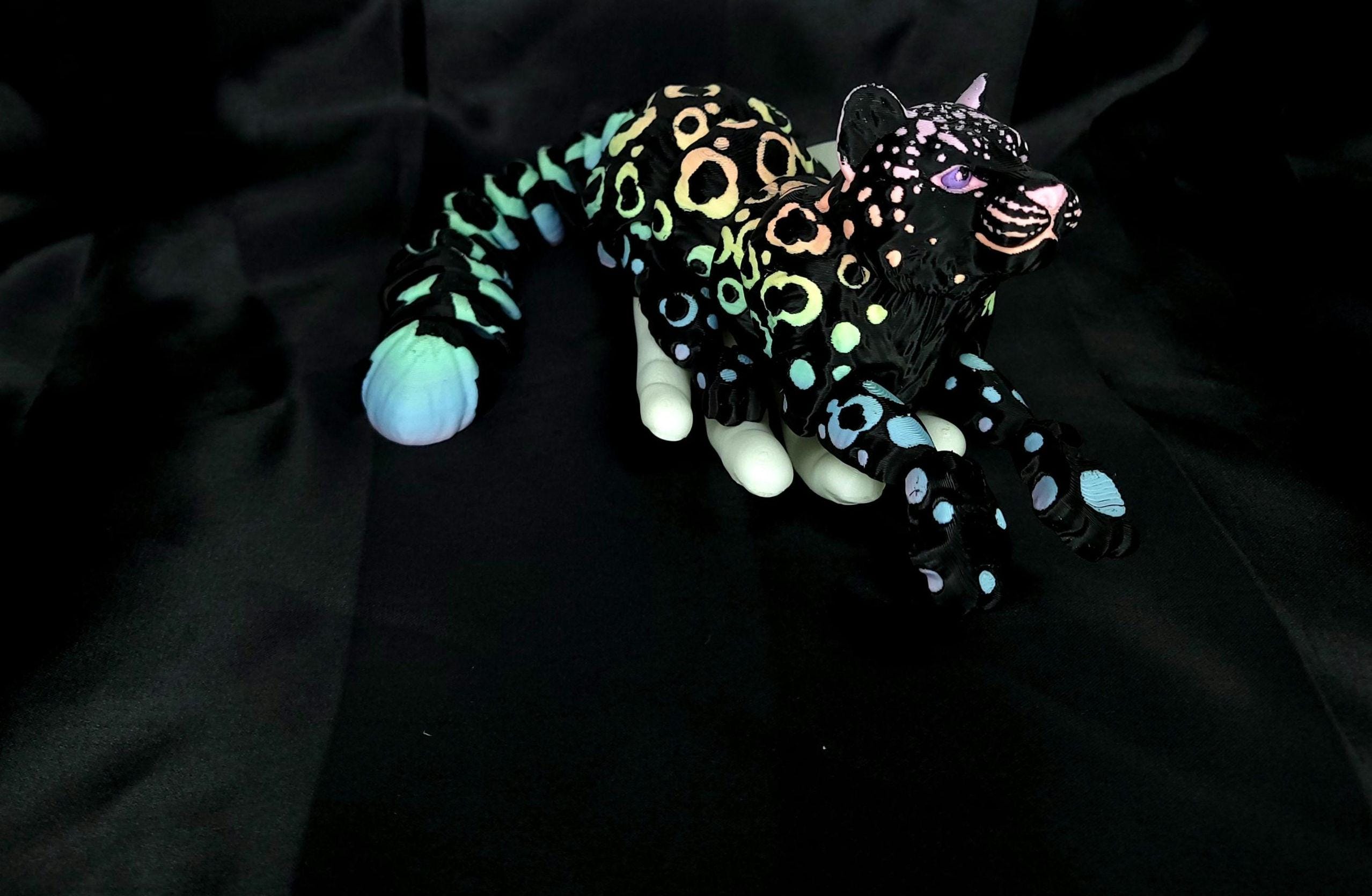 Special Large Snow Leopard Flexi Animal- Articulated Small