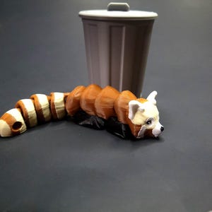 Cute Flexi Keychain Fidget Trash Pet Flexi Articulated 3d Printed  Pocket Animal