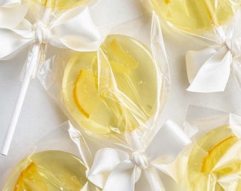 10 Lemon Ginger Lollipops