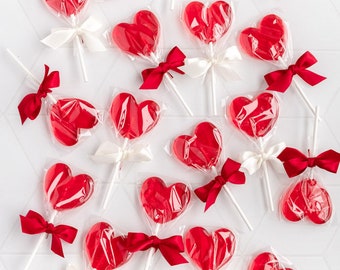 10 Cinnamon Heart Lollipops