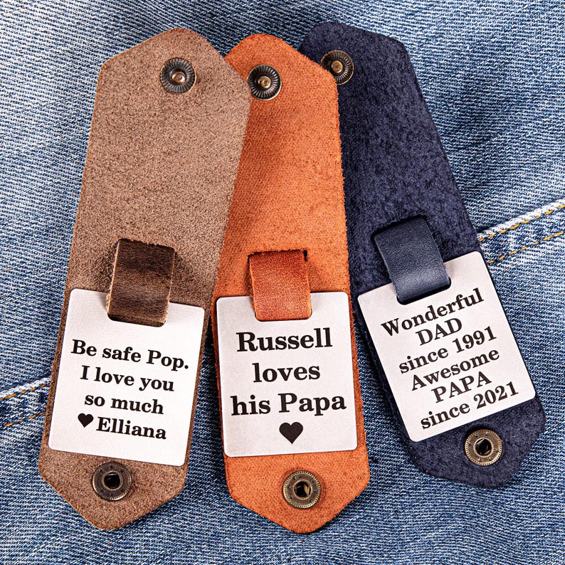 Grandparent Gifts, photo keychain, Grandpa Gift, leather keychain, keychain with photo, Fathers Day Gift image 11