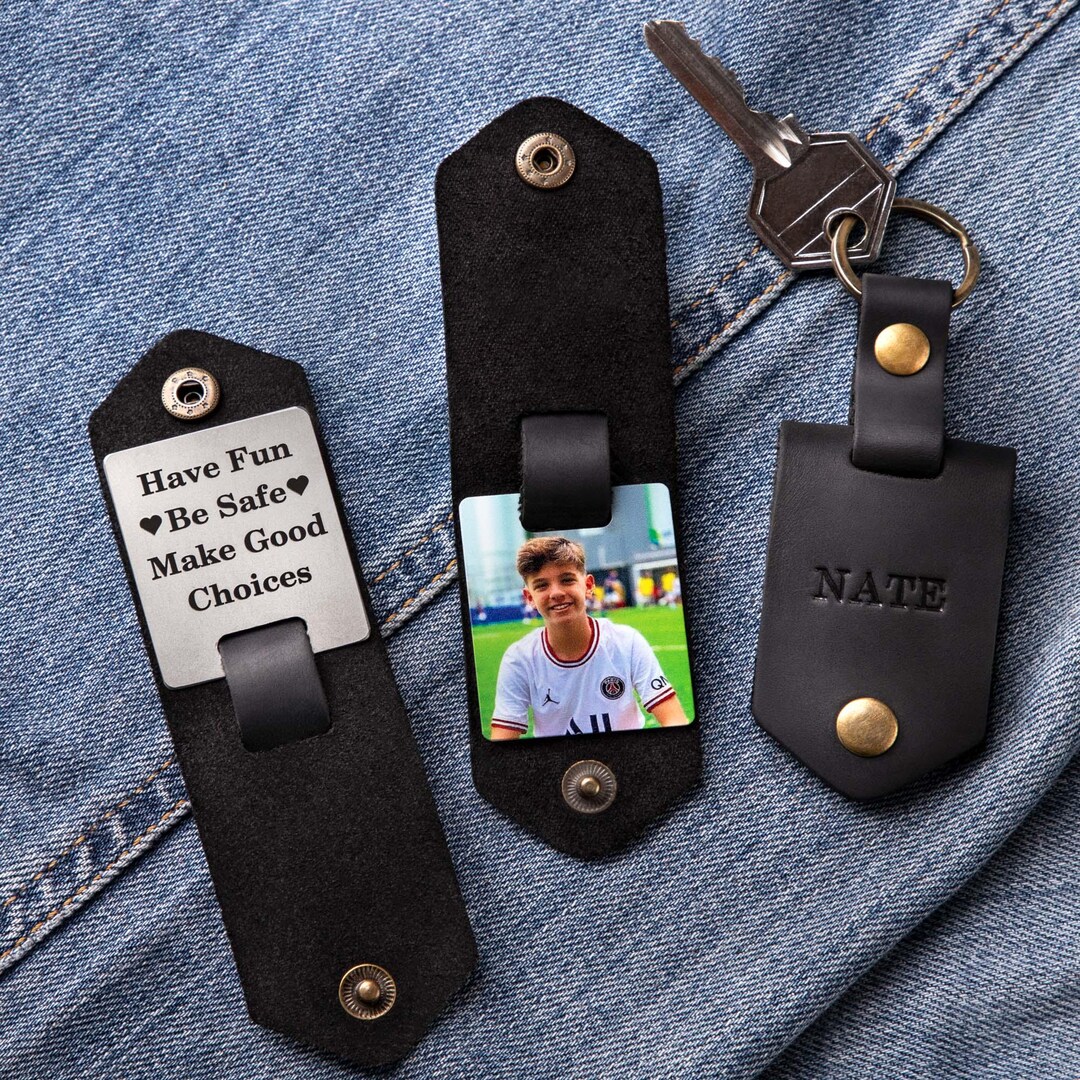 Have Fun Be Safe, Personalized Funny Keychain, Custom Name Keychain