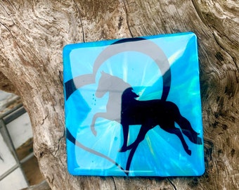 Horse Coaster/ Horse Art/ Equestrian Art/ Western Decor/ Horse Decor/ Horse Gifts