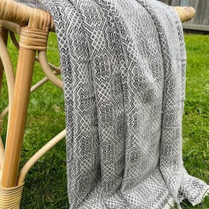 Black Himalayan Pashmina Wool Blanket Home Decor Winter Wrap Extra Large Shawl Gift Pack