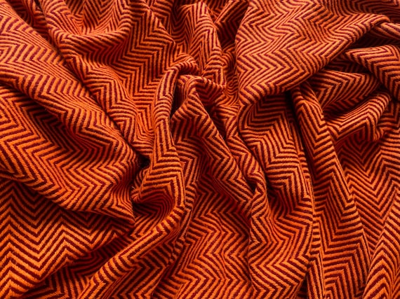 Blood Orange Himalayan Pashmina Blanket Extra Large Wool Throw Shawl