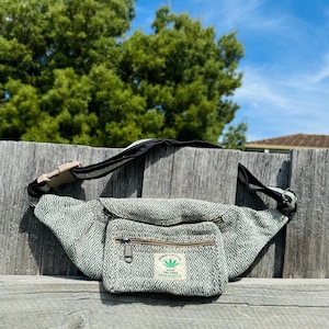 Unisex Fanny Pack Hemp Bag Handmade Bum Bag Men & Women Cotton Bag Shoulder Bag Gift for Him/Her Boho Hippie Travel Bag Wallet Bag