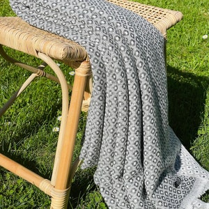 Gray Himalayan Pashmina Wool Blanket Home Decor Winter Wrap Extra Large Shawl Gift Pack