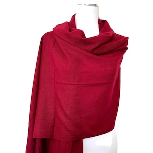 Kastanienbrauner Pashmina Schal Handgewebte Wolle Schal Hochzeit Wrap, Nepal Handgewebtes Geschenk