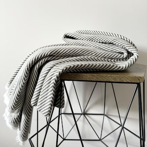 Grey Himalayan Pashmina Wool Blanket Home Decor Throw Winter Wrap Extra Large Shawl Gift Pack
