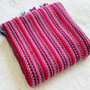 Red Pashmina Wool Blanket Home Decor Bedding Throw Winter Wrap Extra Large Shawl Gift Pack