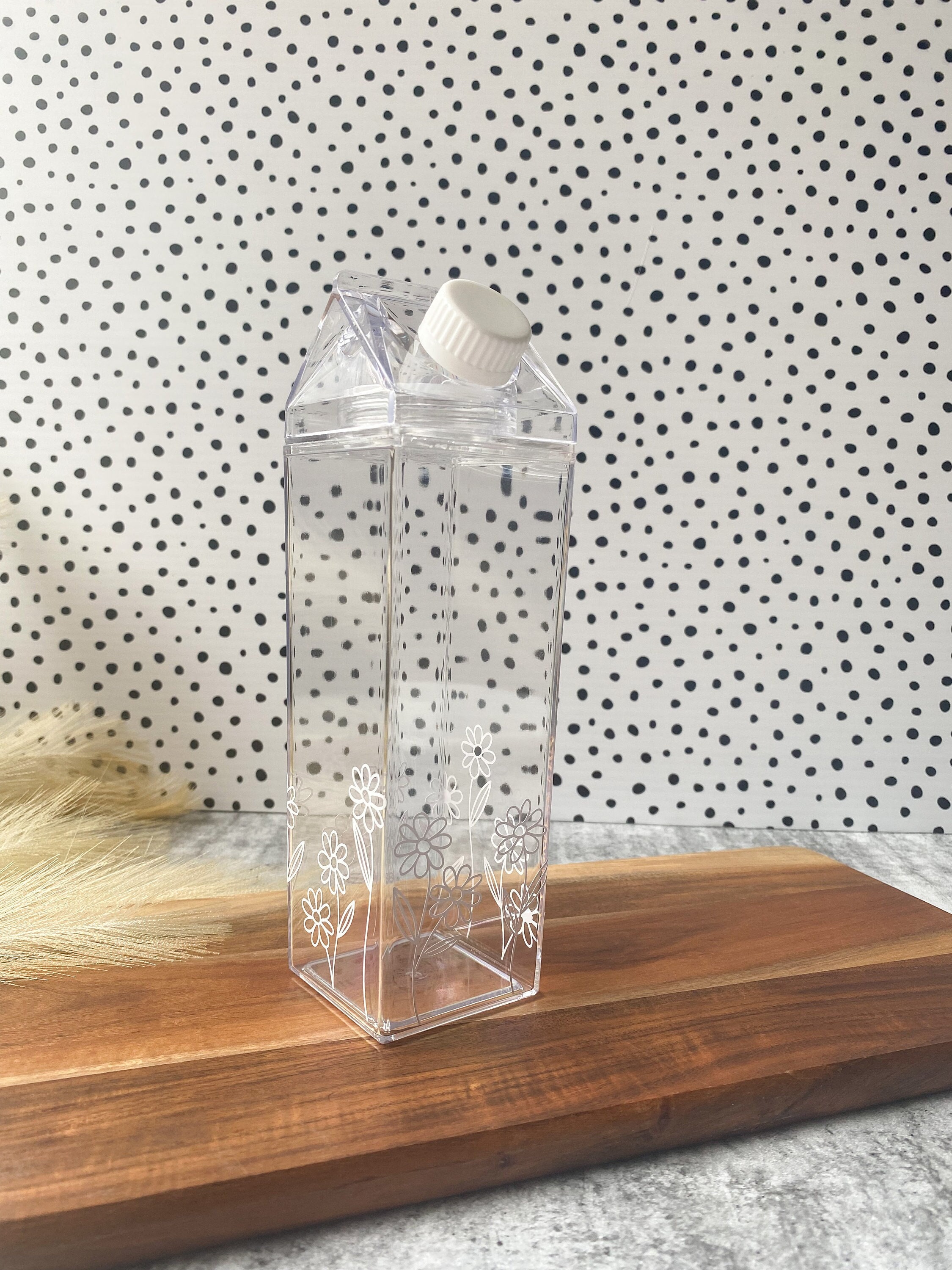Clear Milk Bottle Water Bottle Personalised Water Bottle BPA Etsy