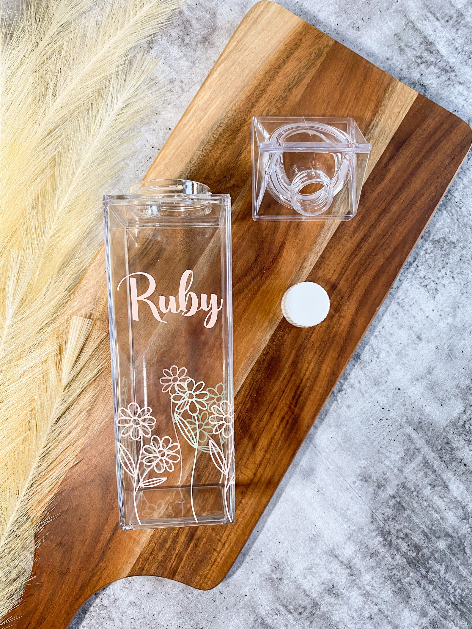 Clear Milk Bottle Water Bottle Personalised Water Bottle BPA Etsy