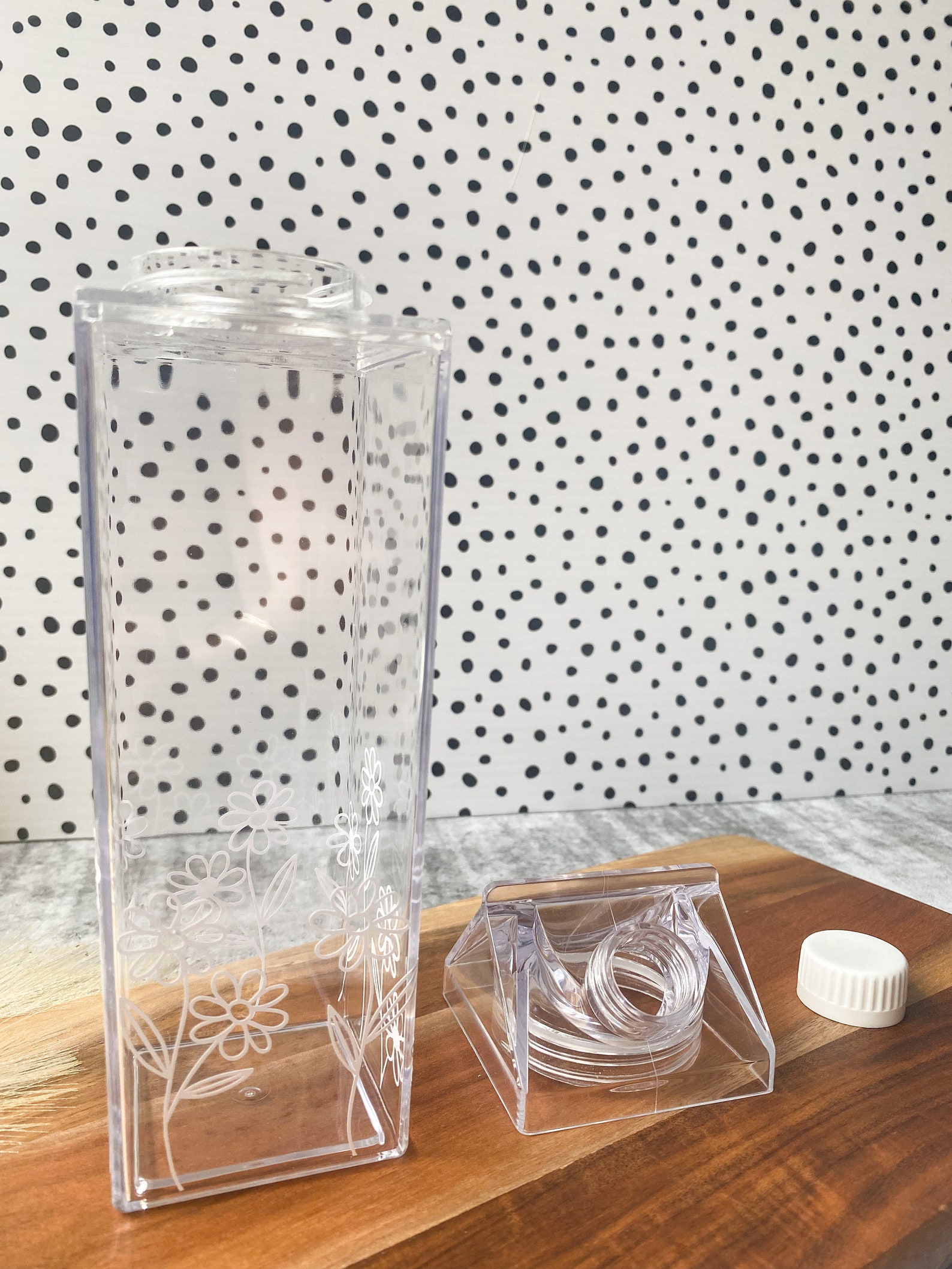 Clear Milk Bottle Water Bottle Personalised Water Bottle BPA Etsy