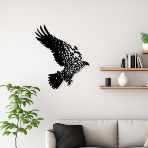 Eagle Metal Wall Art | Animal Metal Wall Decor | Modern Home Metal Wall Art | Christmas Gift | Unique Birthday Gift | Bestseller Gift