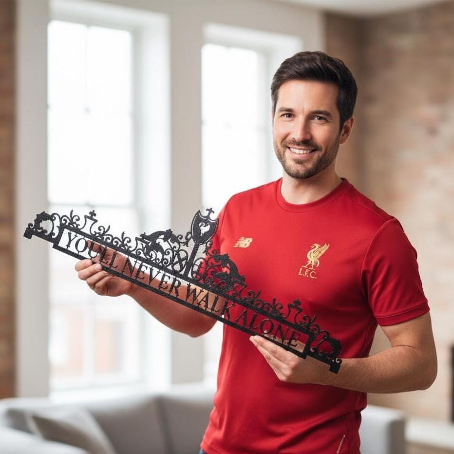 You'll Never Walk Alone Sign - Anfield Road Lovers Metal Wall Art