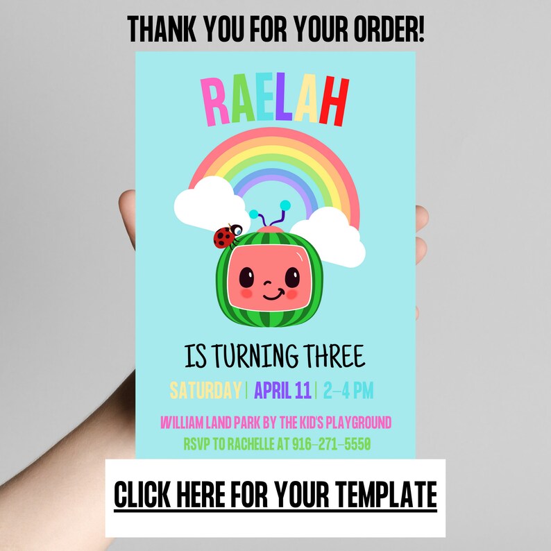 Birthday Template Birthday Invitation CANVA Etsy