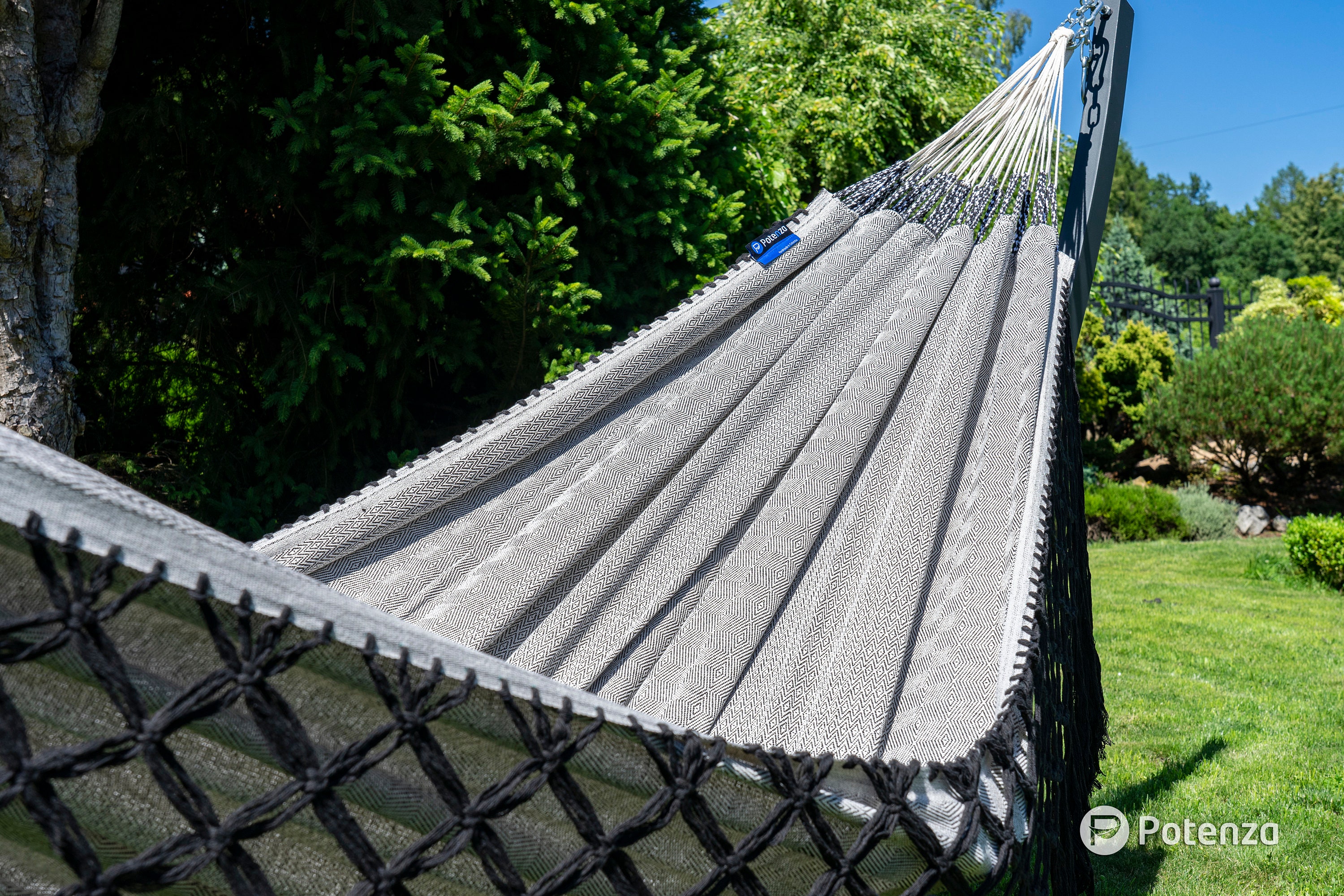 Potenza Hammock With Frame for 2 People I Medelin Cotton Double Hammock 230x160 200kg I Aluminum Hammock Frame 350 Kg Etsy