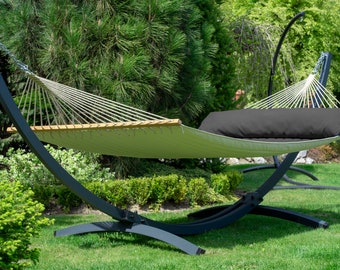 Potenza outdoor hammock with Tytan frame for 2 people I Panama - rod hammock XXL 210x140, 200kg I hammock frame 350kg