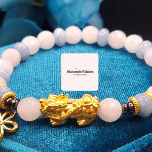24K Massivgold Armband Yunbao Armband Reichtum Armband 24K Gold Echt Feng Shui Armband 24K chinesisches Glück Armband Pixiu Armband