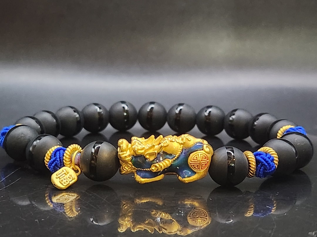 24K Real Feng Shui Bracelet 24K Real Gold Bracelet 24K Pixiu Etsy