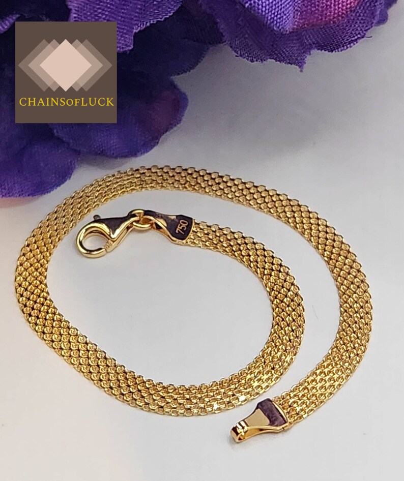 18K Real Gold Bracelet 18K Real Gold Chain Bracelet Real Gold Chain for Men Real Gold Chain for