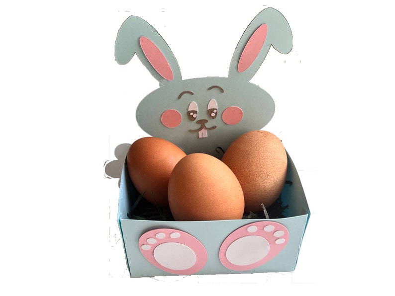 Easter Bunny Box Svg, Gift Box Svg, Box Svg, 3D Box Svg, Box Template