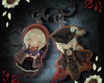 Bloodborne - lady Maria and the Doll keychains