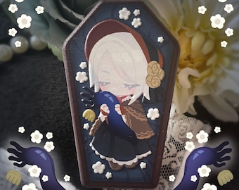 Bloodborne - The plain Doll Embossed wooden badge