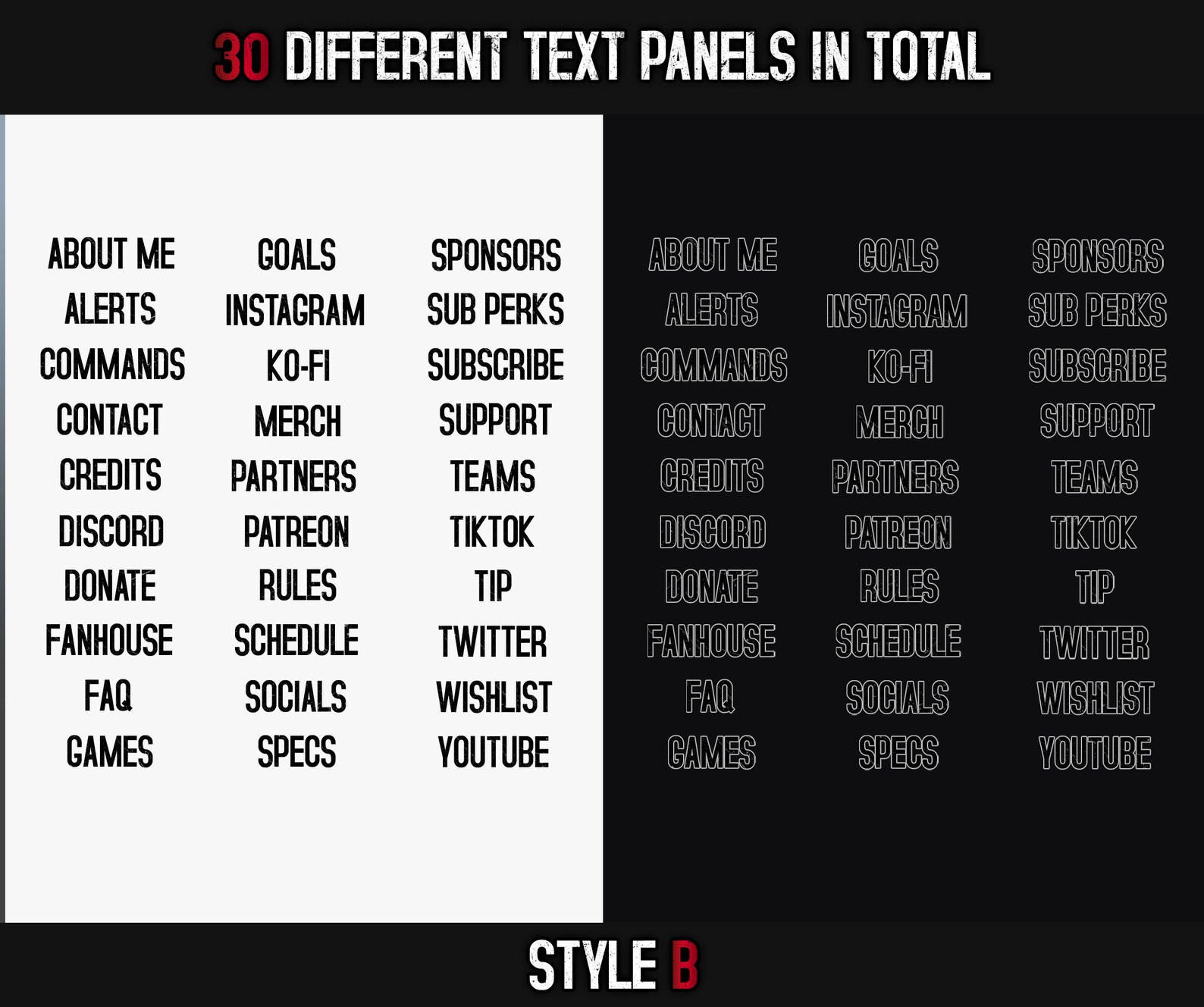 Resident Evil Twitch Panels Set for Horror Streamers - Etsy