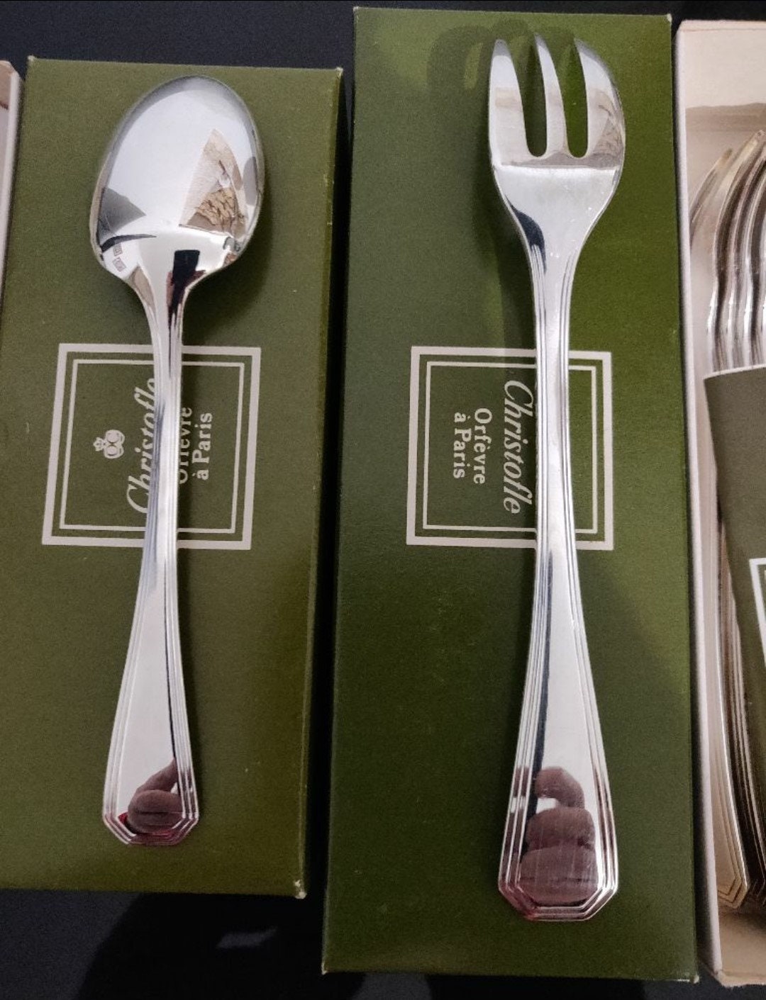 christofleのスプーンとフォーク 各6本 計12本 christofleのスプーンと