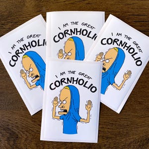 Beavis & Butthead &#39;I Am The Great Cornholio&#39; Decal Sticker 12cm x 8cm