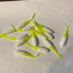 2.5&quot; crappie flukes soft plastic baits
