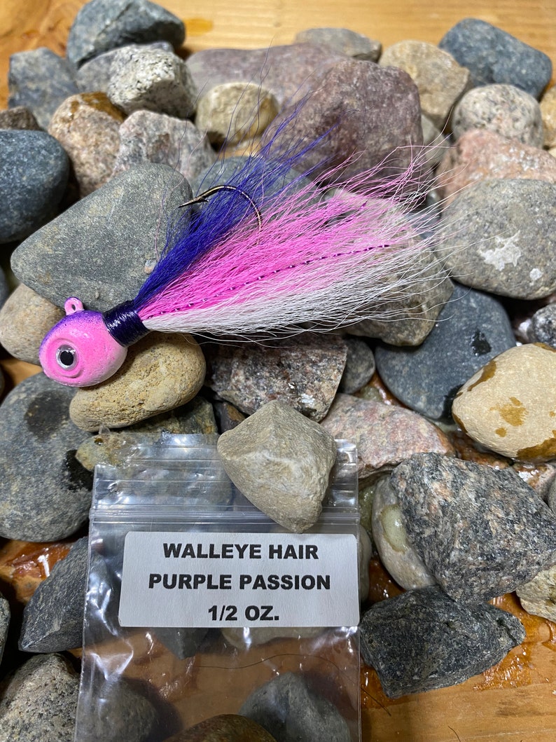 Walleye Hair Jigs Etsy