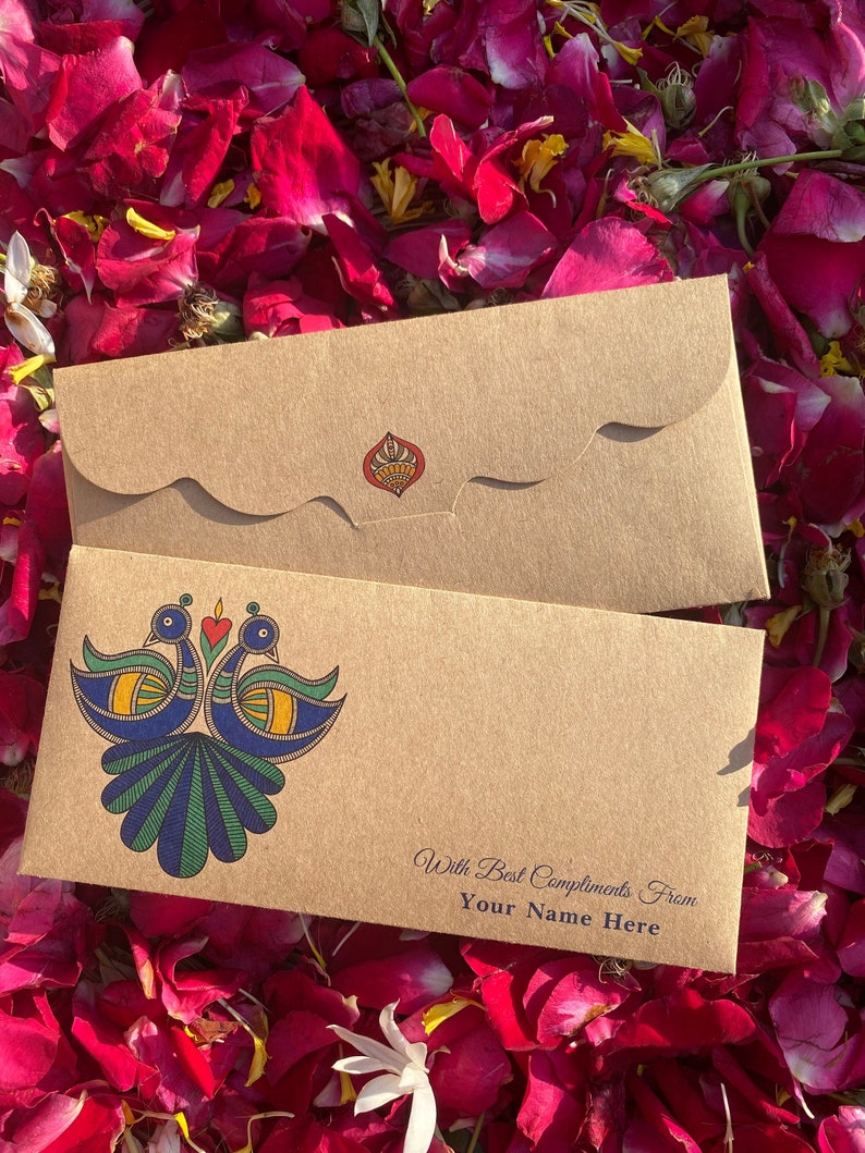 Personalised Money Envelopes Handmade in India With Virgin Etsy