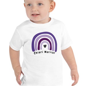 TODDLER Chiari Warrior Shirt, Chiari Malformation Awareness, Toddler Chiari Shirt, Rare Disease Tee, Chiari Purple Rainbow Shirt