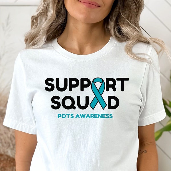 POTS Support Squad Unisex Shirt, POTS Family T-Shirt, POTS Mom, Dysautonomia Awareness, Pots Dad, Chronic Illness, Pots Caregiver, Pots Crew