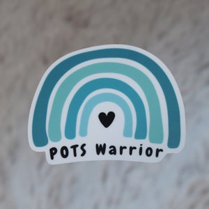POTS Sticker, POTS Warrior Rainbow Sticker, Postural Orthostatic Tachycardia Syndrome Vinyl Sticker, Chronic Illness Sticker, POTS Awareness