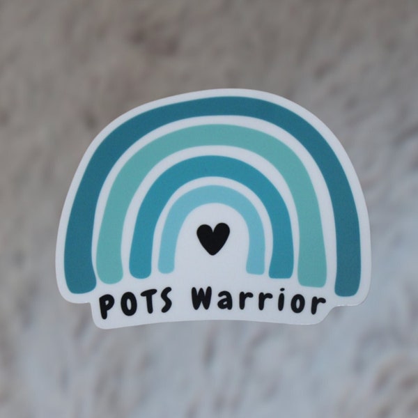 POTS Sticker, POTS Warrior Rainbow Sticker, Postural Orthostatic Tachycardia Syndrome Vinyl Sticker, Chronic Illness Sticker, POTS Awareness