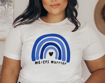 ME/CFS Warrior Shirt, Chronic Fatigue Syndrome Awareness, Myalgic Encephalomyelitis Shirt,  MECFS Gift, Chronic Fatigue Rainbow, Illness