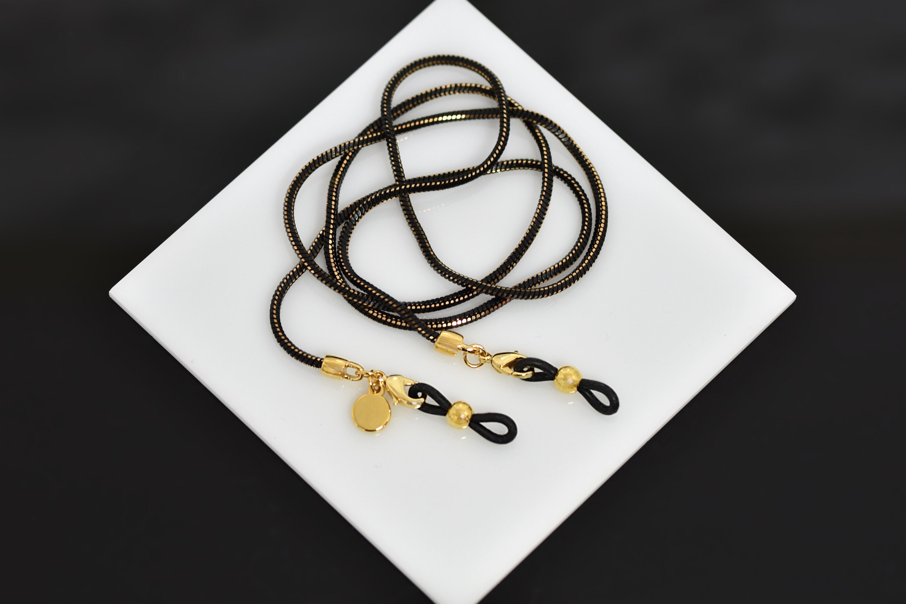 Thick Snake Chain Mask Holder, Statement Mask Necklace, Edgy Stylish Sunglasses Lanyard, Luxe Eye Glass Chain, Modern Detachable Mask Hanger