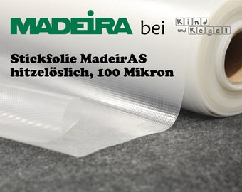 Madeira MadeirAS 100 micron, embroidery foil, heat-soluble, 50 cm wide, sold by the meter