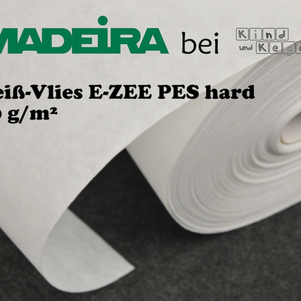 Madeira Reißvlies E-ZEE PES HARD 80g/m2 weiß, 30 cm breit, Meterware