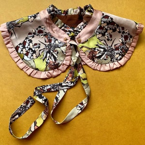 Detachable S I L K Collar with frill image 2