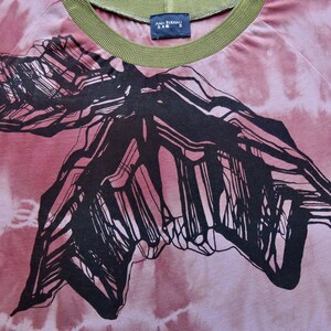 T I E D Y E bamboo abstract printed t-shirt image 2